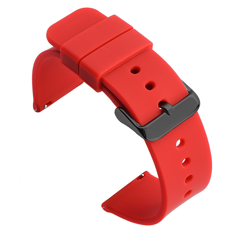 Multicolor silicone waterproof smart watch band for everyday use