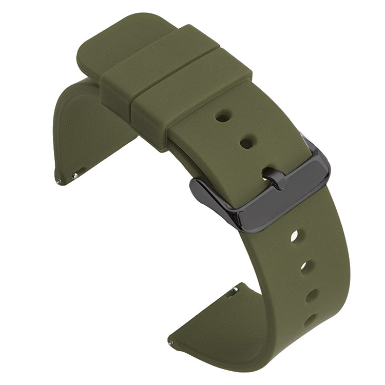 Multicolor silicone waterproof smart watch band for everyday use
