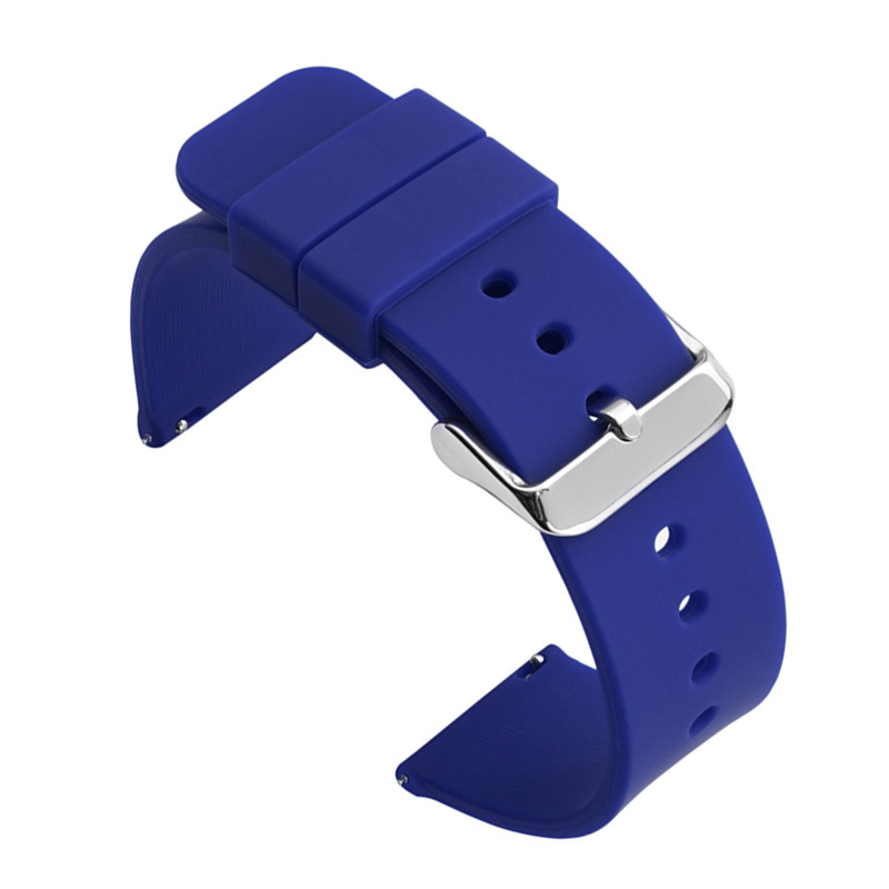 Multicolor silicone waterproof smart watch band for everyday use