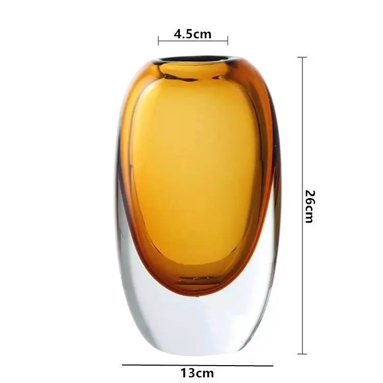 Modern Simple Glass Vase Flower Arrangement Living Room Entrance Model Room Table Decoration