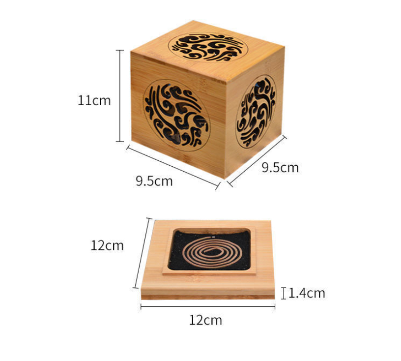 Title 1, Incense Box Solid Wood Box Bamboo Wood Home Inc...