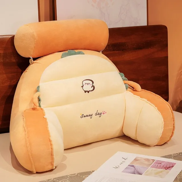 Cartoon Cute 3D Waist Pillow Bedhead Sofa Bed Toast - Shop at LoveMi