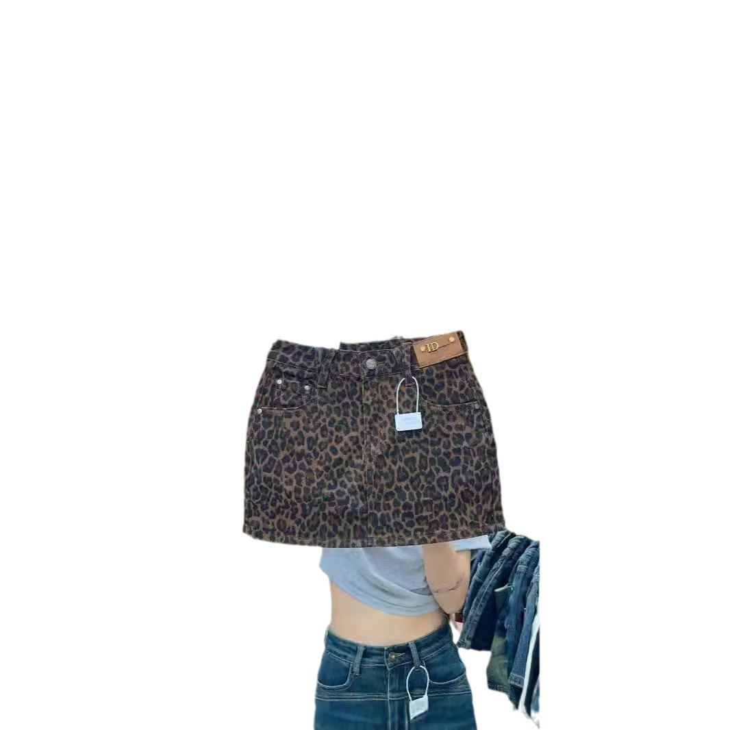 Title 2, Dames High Waist A-lijn denim rok Een stijlvoll...