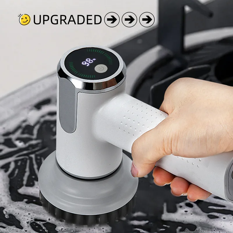 Multifunctional Smart Display Electric Cleaning Brush Wireless Kitchen Sink
