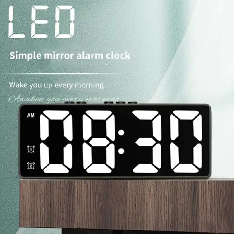 Title 6, Mute Smart LCD Electronic Clock Noiseless Clock