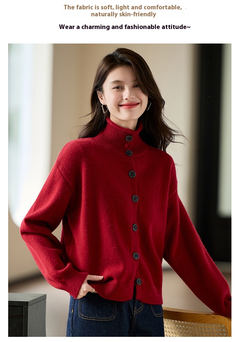 Title 10, Design Sense Niche Knitted Cardigan Women