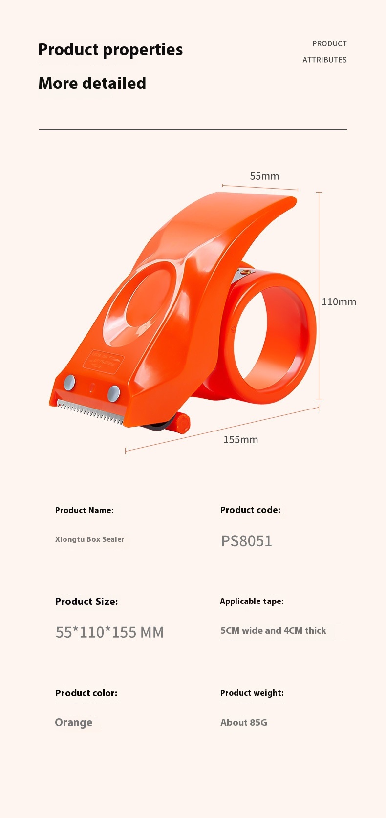 Title 1, Handheld F102 Tape Transparent Tape Cutter