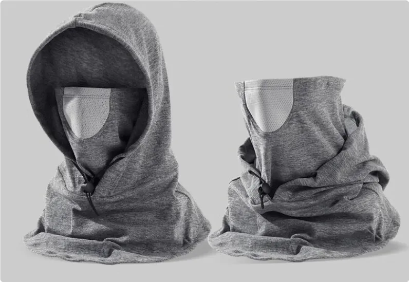 Multi Functional Outdoor Windproof And Cold Proof Warm Mask - Cloud Gray