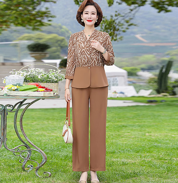 Western Style Middle-aged And Elderly Women's Loose Suit