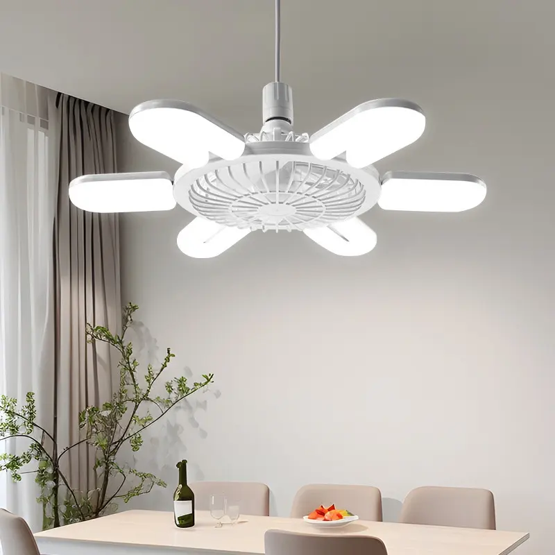 E27 Screw Fan Lamp Smart Remote Control