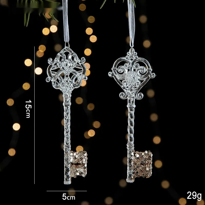 Christmas Decorations Sequins Acrylic Transparent Pendant – image 5