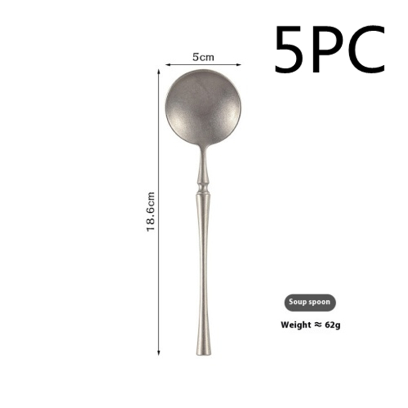 Silver Round Spoon