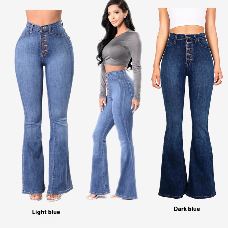 Title 3, Popüler Slim Fit Yüksek Bel Paket Kalça Denim İ...