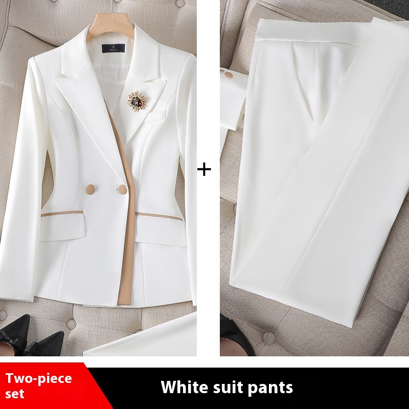 White Suit Pants