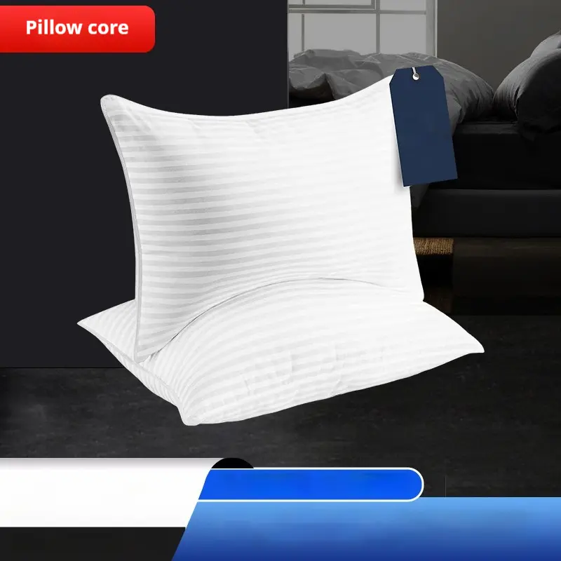 Satin Stripe Pillow Pillow Core Cotton Fiber Filling