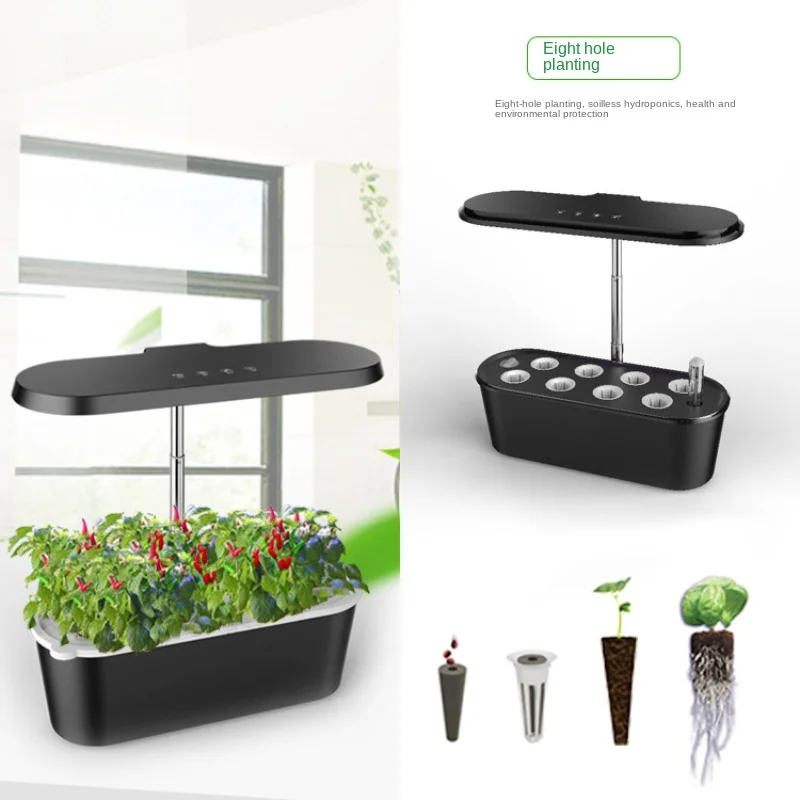 Système de Culture Hydroponique Intelligent — Potager d'Intérieur avec Lampe LED Full Spectrum 7