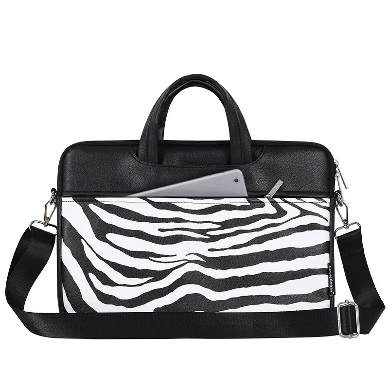 Laptop Bag Suitable Briefcase Laptop Sleeve Protective Case - Zebra