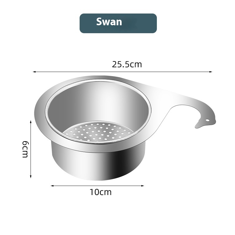 Swan Drain Basket