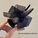 Black Bow Bobby Pin