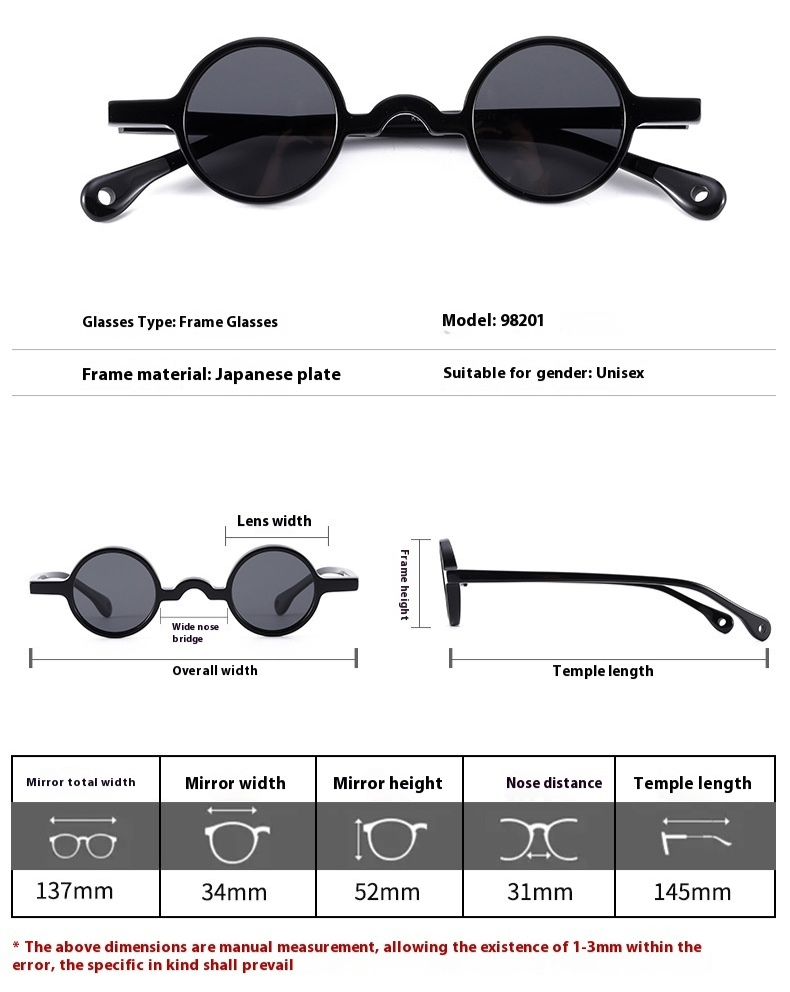 Title 2, Color Paillette Retro Sunglasses Polarized Plat...