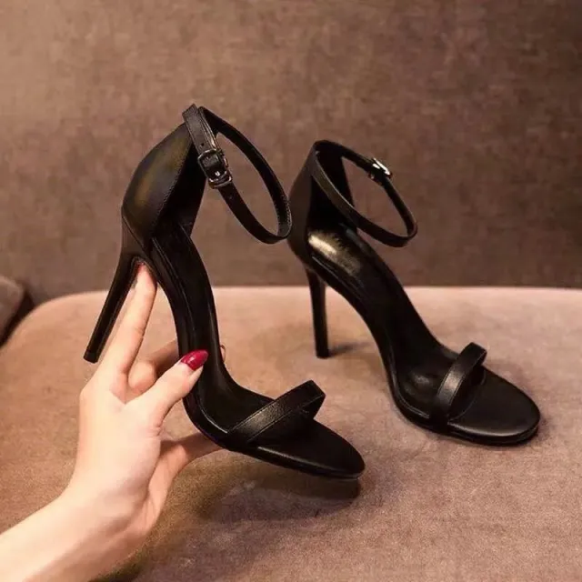 Everything Temperament Net Red Open Toe Line Strap Sandals Red - Shop at LoveMi