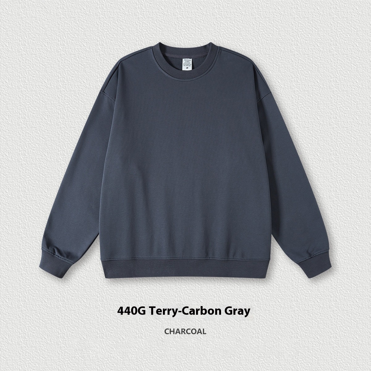 Round Neck Carbon Gray