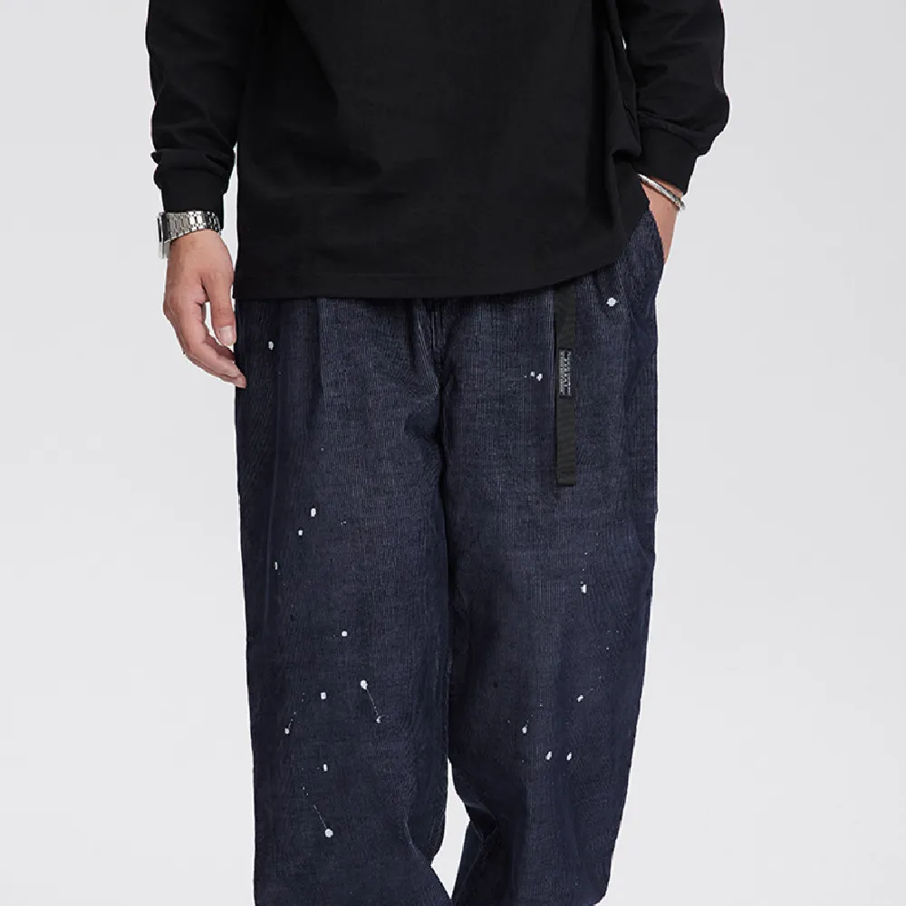 Loose Straight Cargo Pants Men's Casual Pants
