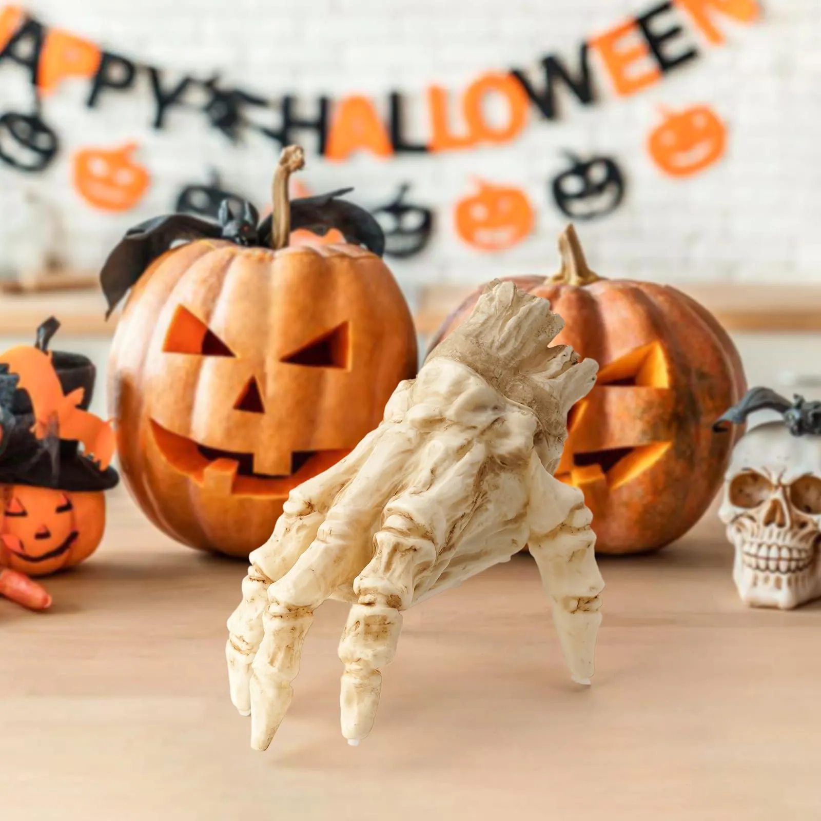 Halloween Electric Luminous Crawling Hand Animated Decoration Induction Luminous Decoration Zombie Hand With Spooky Sound – image 3