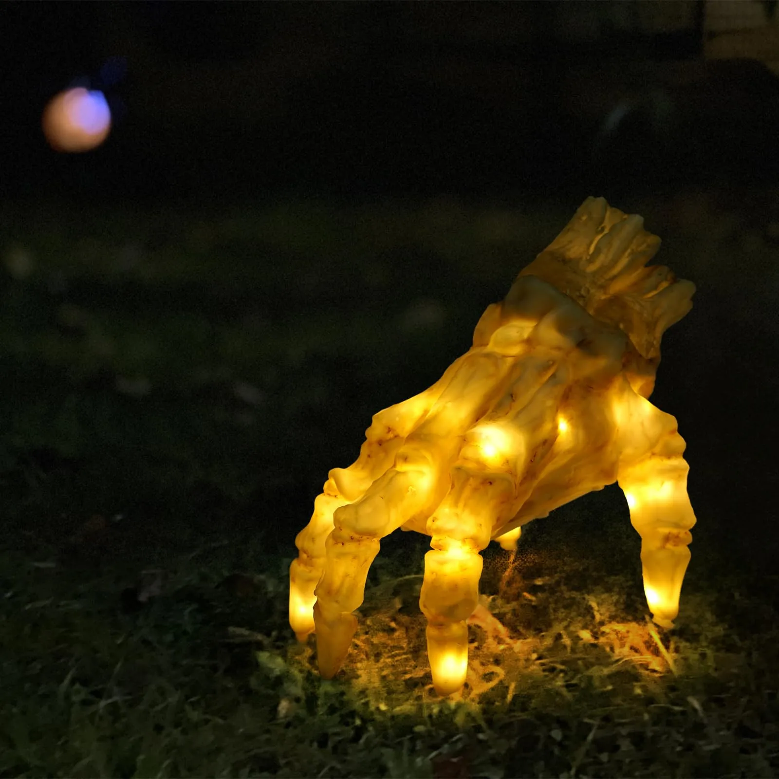 Halloween Electric Luminous Crawling Hand Animated Decoration Induction Luminous Decoration Zombie Hand With Spooky Sound – image 9