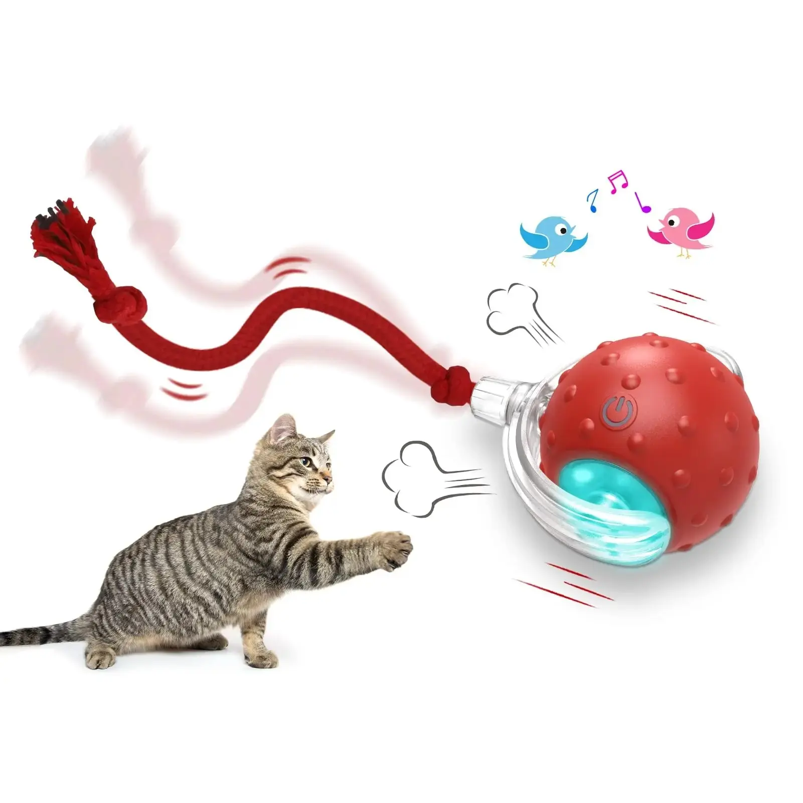 Interactive Cat Toy Ball Super Drive Rolling