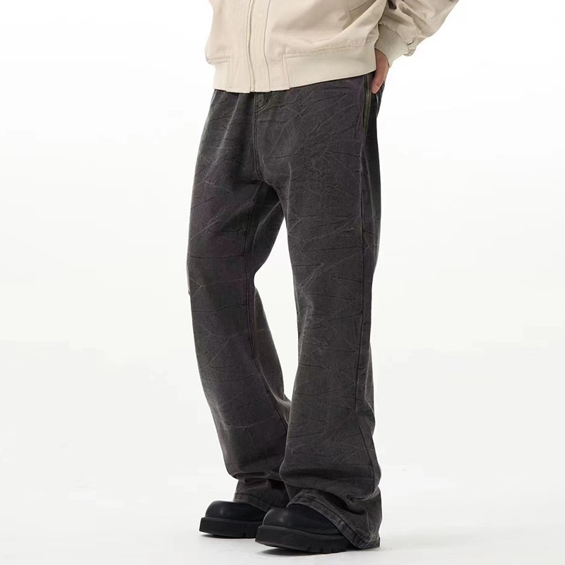 جينز سكيني رجالي عالي المرونة بتصميم أمريكي مرفوع