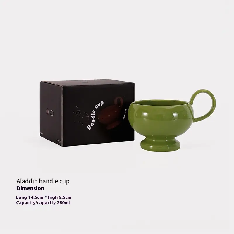 Porcelain Wood Ceramic Cup