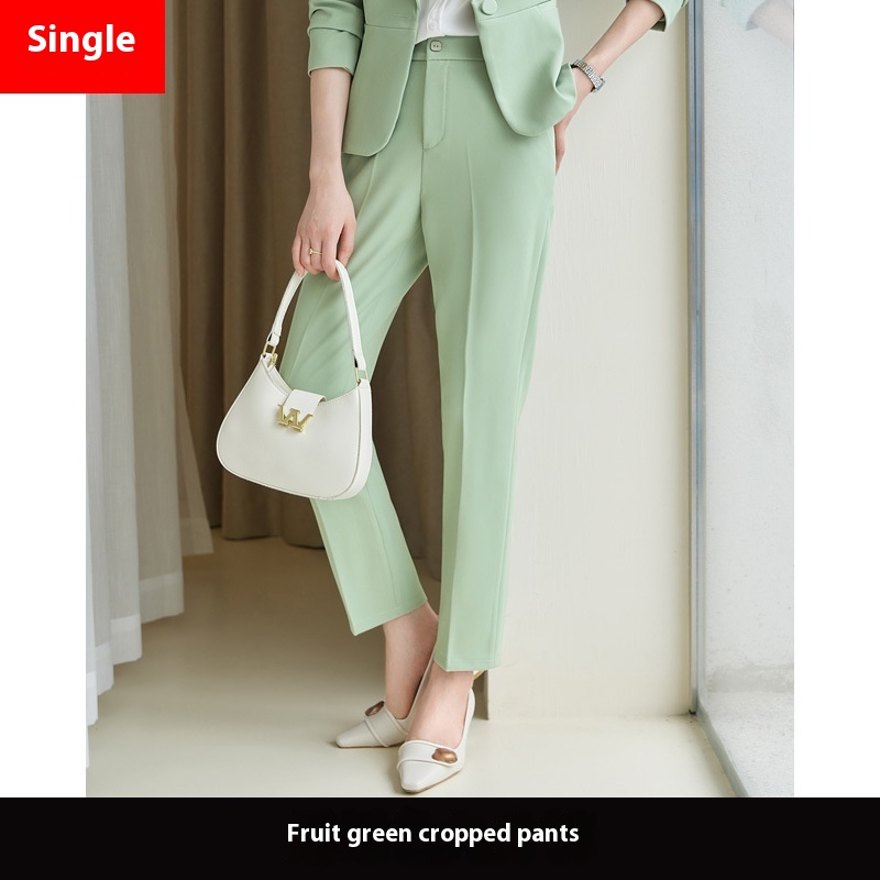 5032 Fruit Green Cropped Pants