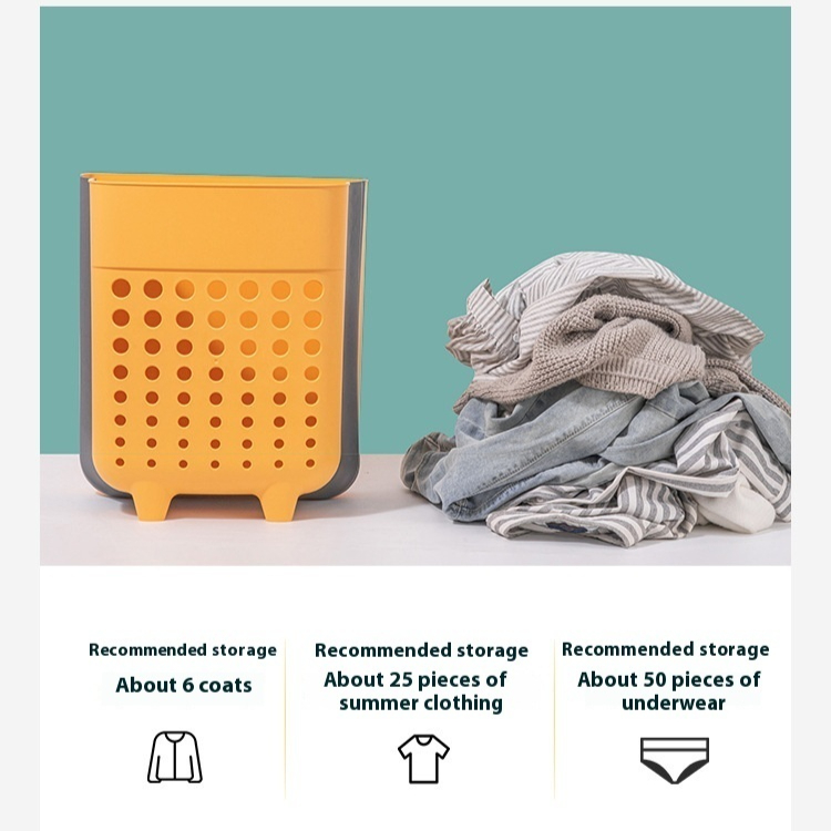 Wall-mounted Folding Laundry Basket Large Size