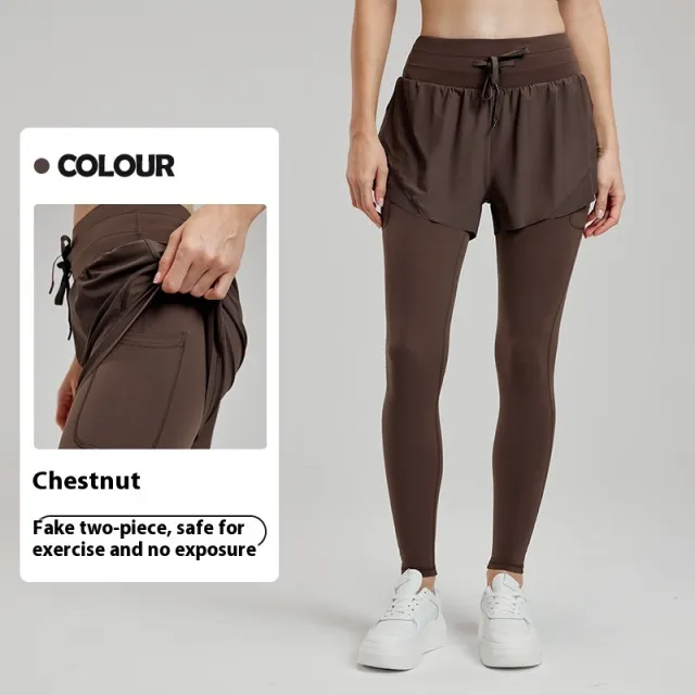 Fashion Hip Raise Skinny Leggings For Women Chestnut - Shop at LoveMi