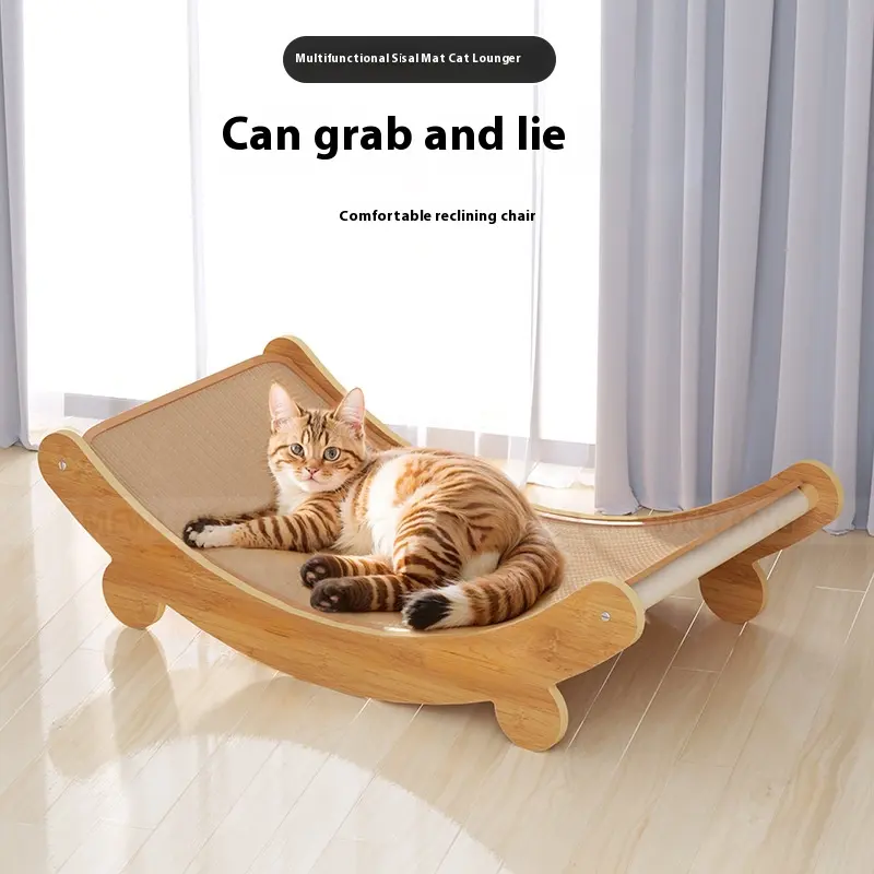 Full Sisal Cat Scratch Board Lounge Chair