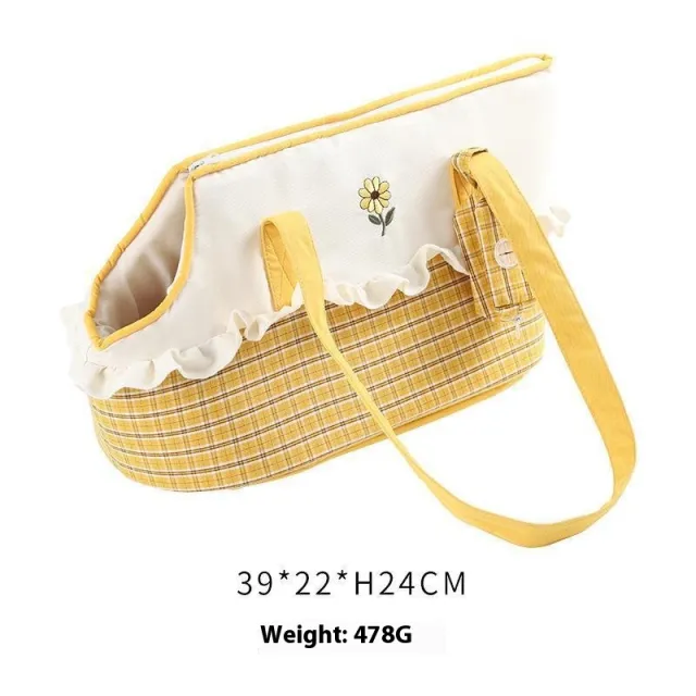 Shoulder Cat Bag Warm Portable Small Dog Satchel Pet Products Yellow - Shop at LoveMi