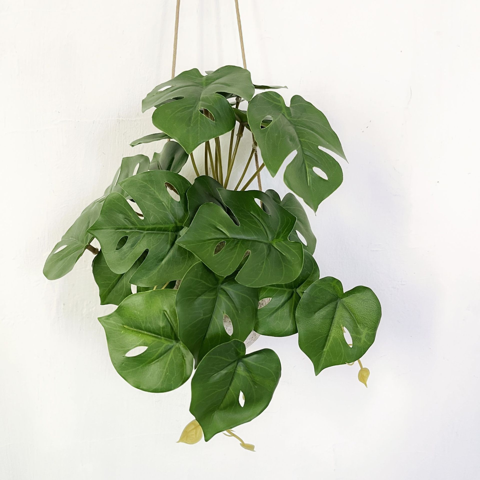 Title 1, Künstliche Pflanze Rattan Monstera Wanddekorati...