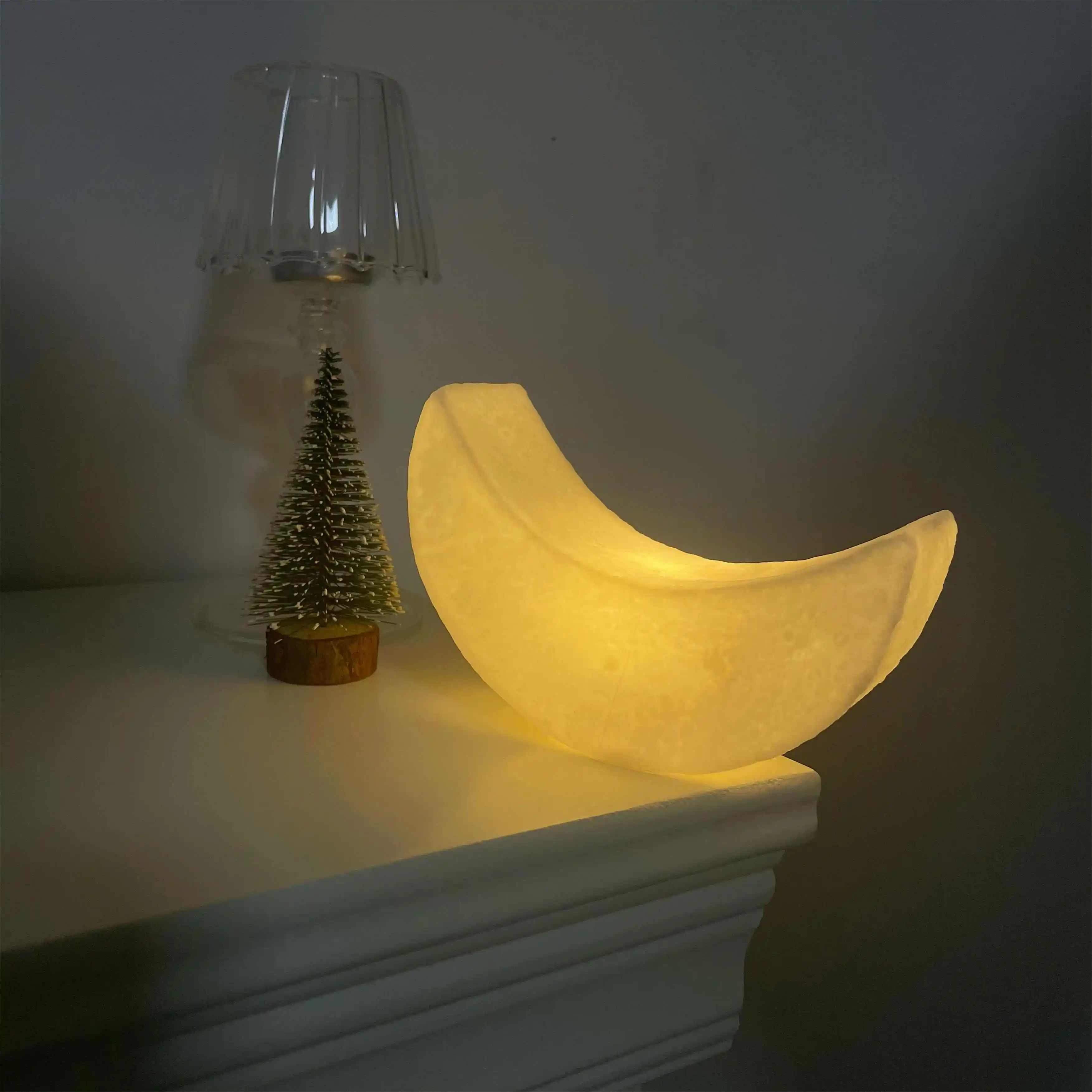 Moon Night Lamp Creative Bedroom Bedside Ambience Light