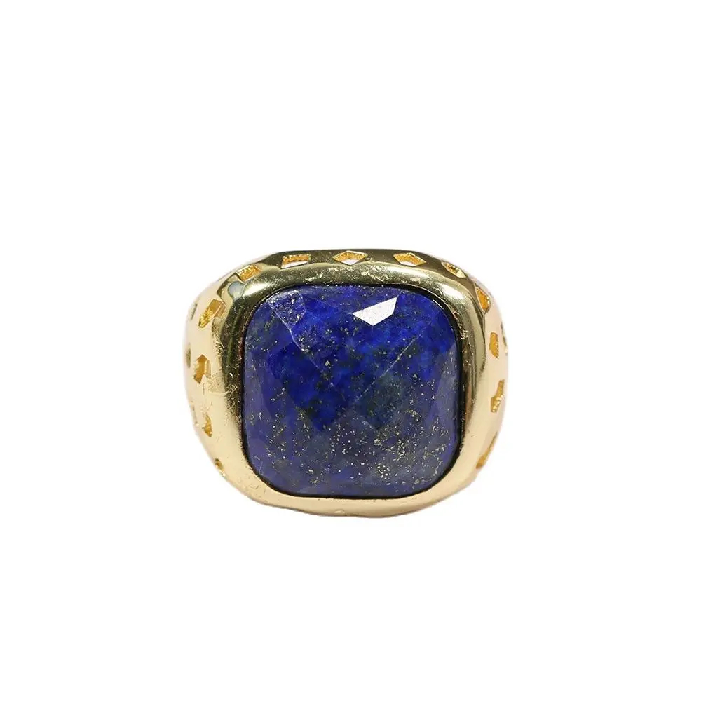 Crystal Ring Labradorite Ring