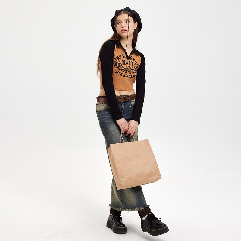 Raglan Sleeve Short Long Sleeve Top Women