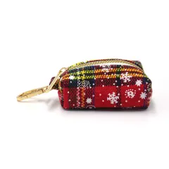 Red Christmas Pet Collar Traction Rope Bowknot Chest Back Dog Stool Bag Suit Laser Sculpture - Pet Trash Bag - View 1