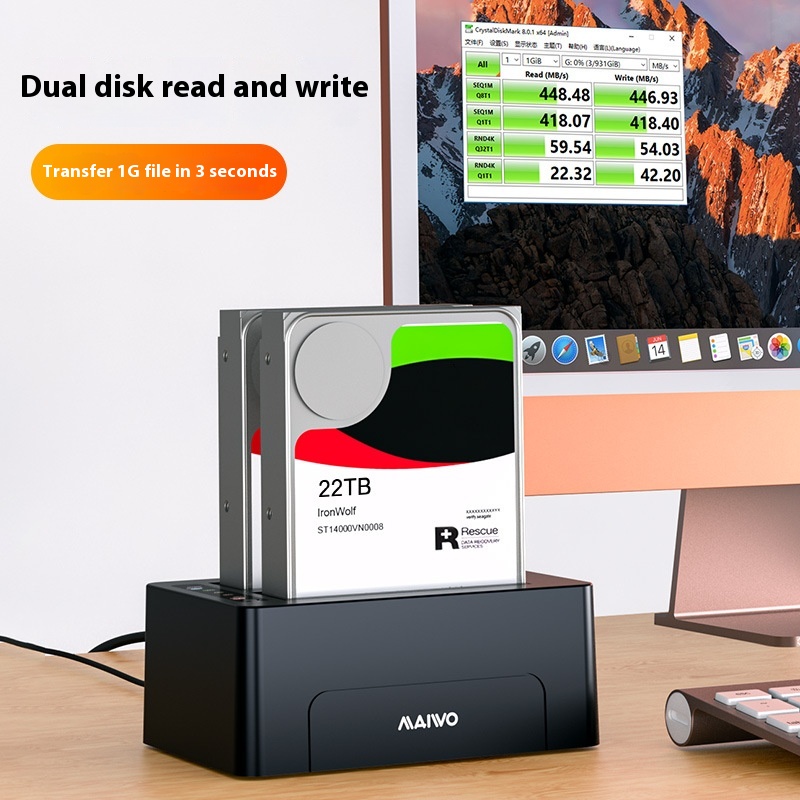 Hard Disk Dock Dual-disk 2535-inch SATA Serial Hard Disk Copier - Image 3