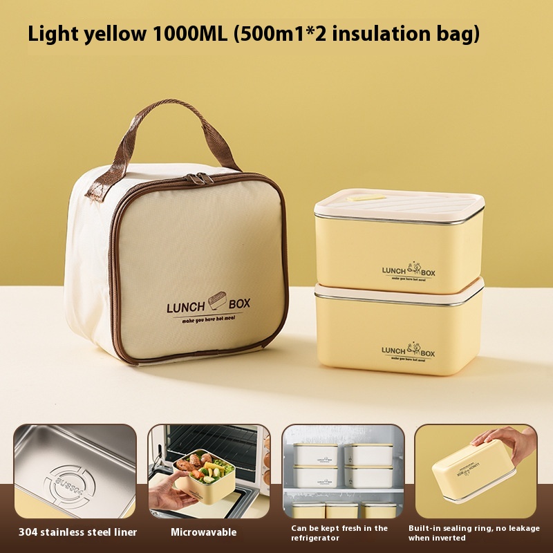 Yellow 500ml x2 With Handbag