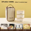 White 500Ml X3 With Handbag