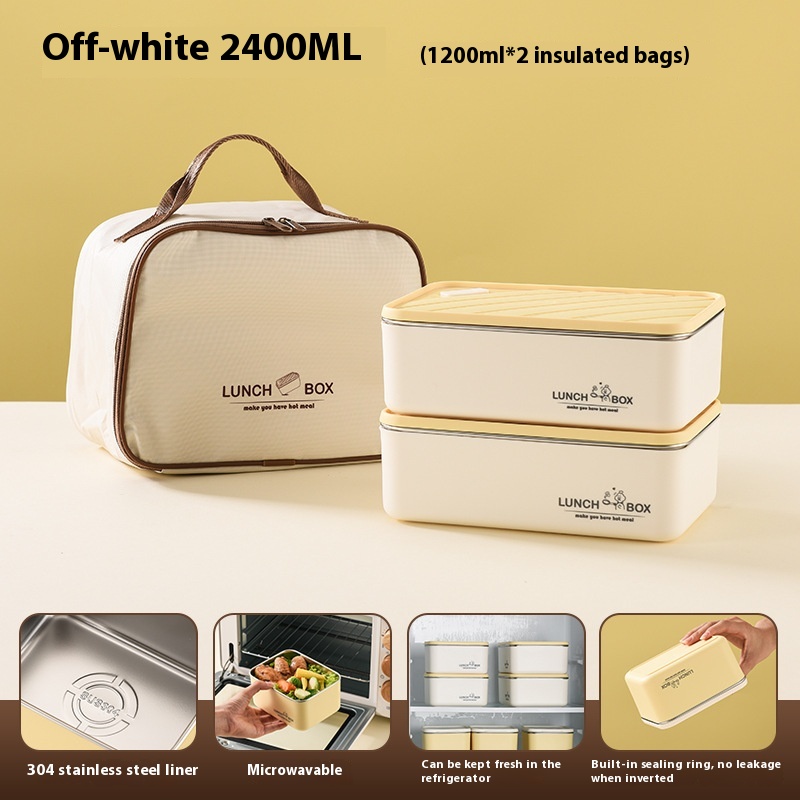 White 1200mlx 2 With Handbag