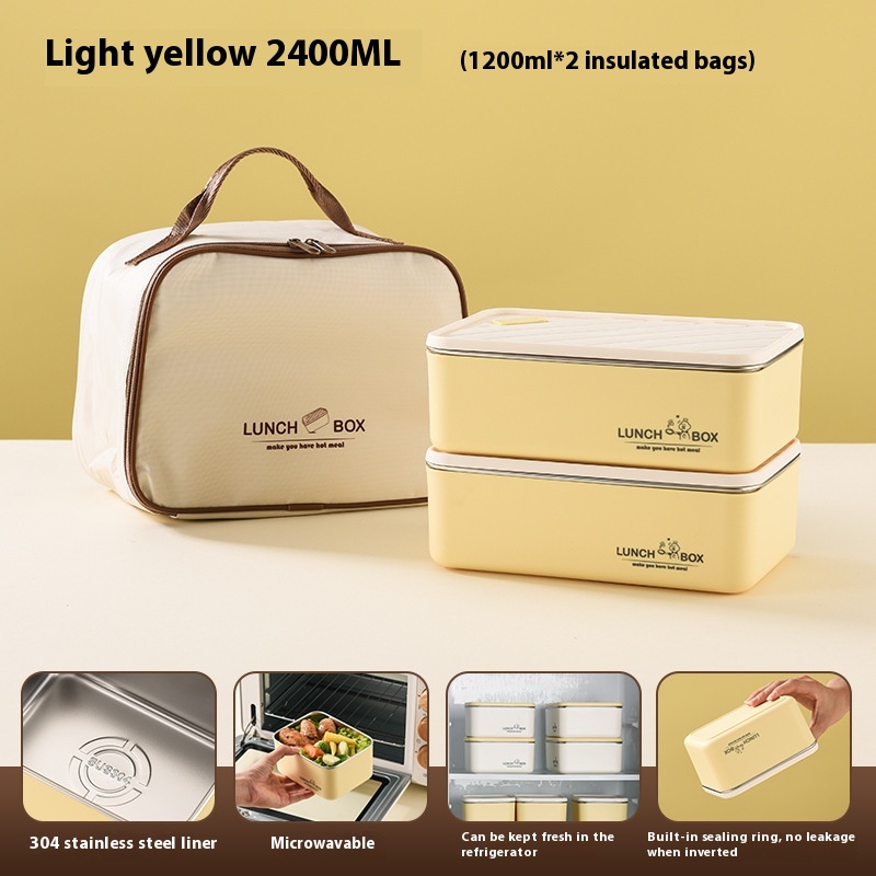 Yellow 1200ml x2 With Handbag