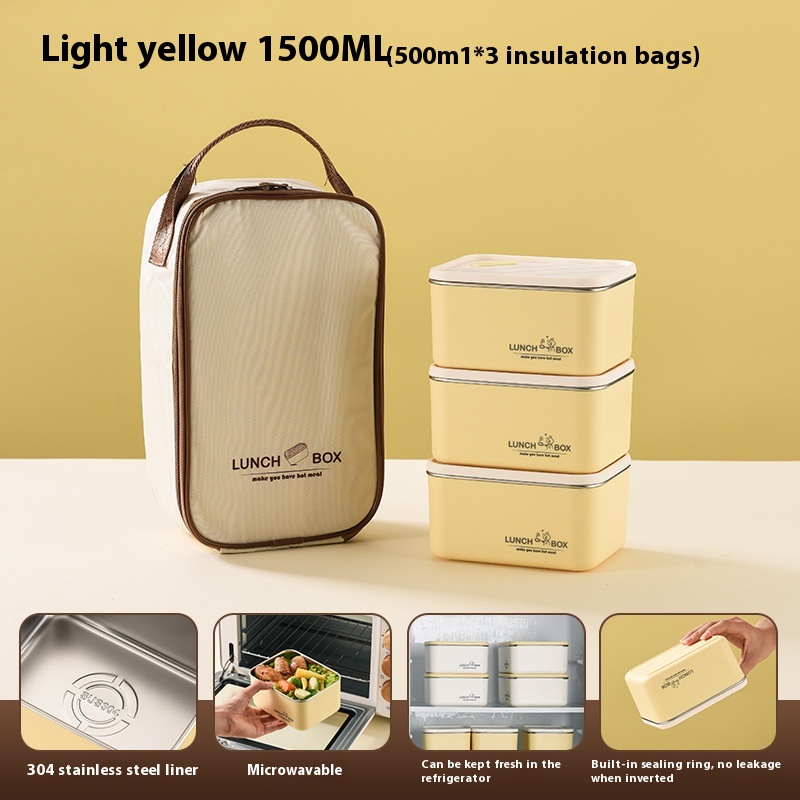 Yellow 500ml x3 With Handbag