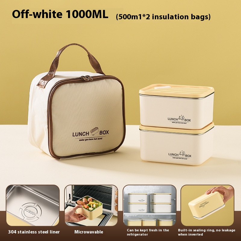 White 500ml x2 With Handbag