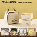 White 500Ml X2 With Handbag